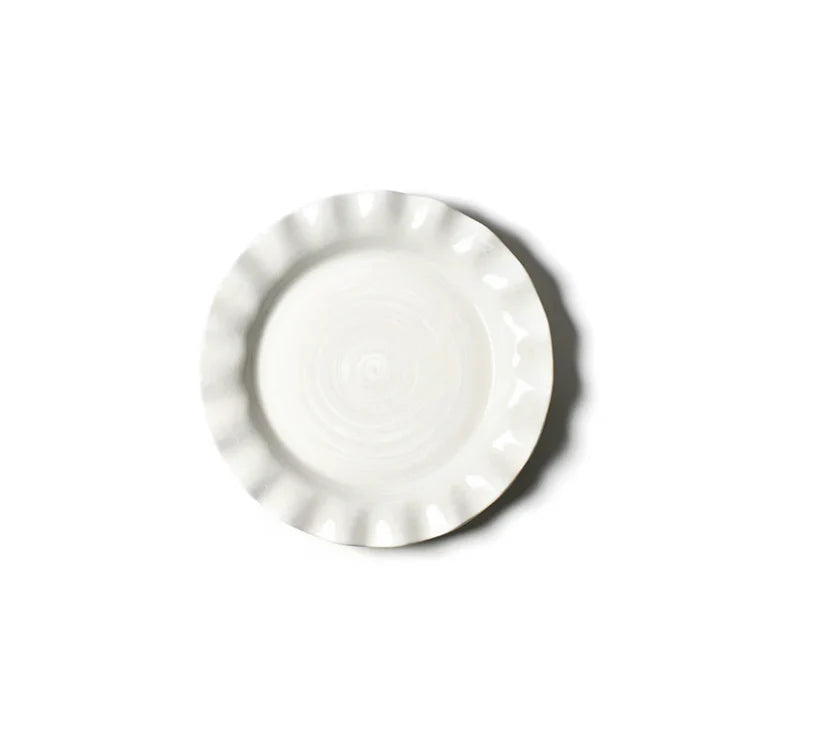 Signature White 8 Ruffle Salad Plate