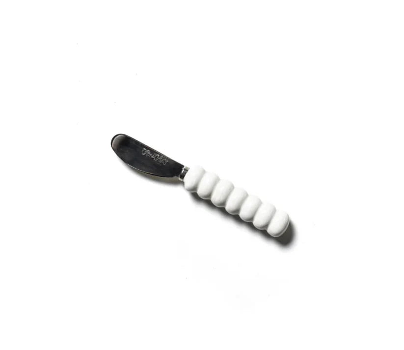 Signature White Knob Appetizer Spreader