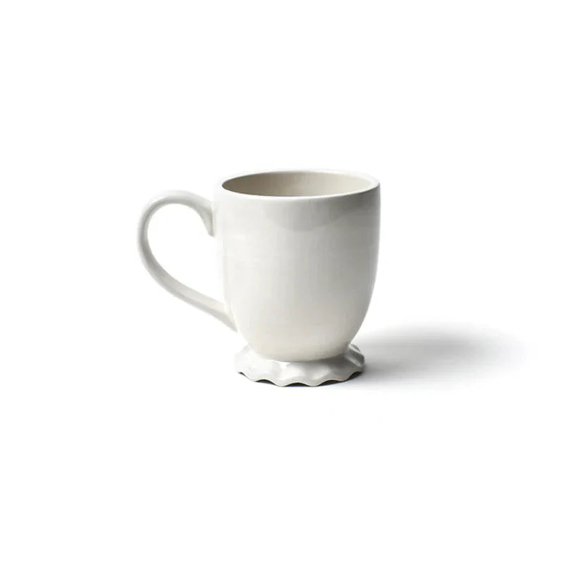 Signature White Ruffle Mug